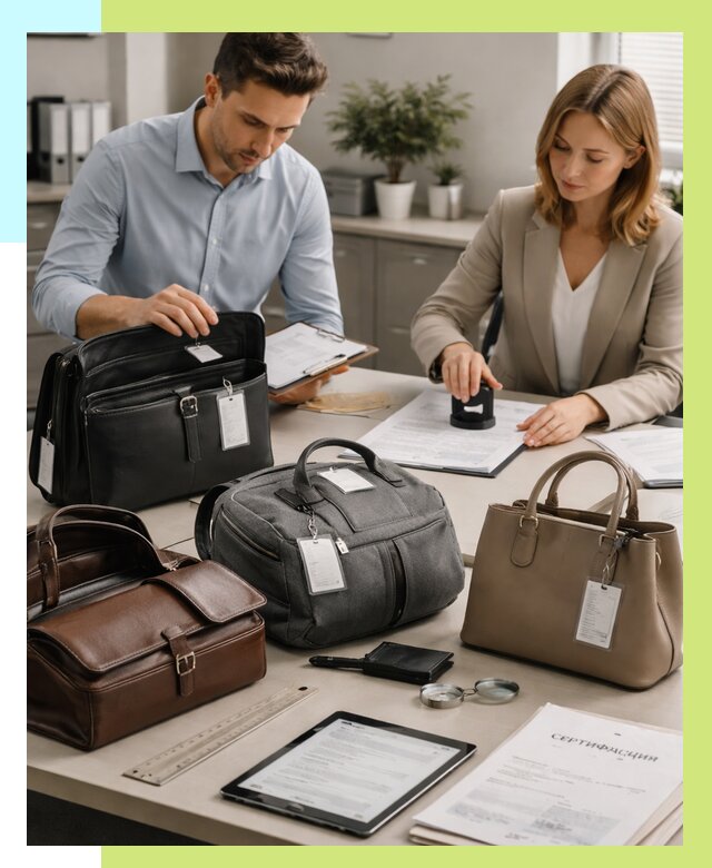 Сертификация сумок в Тихвине от 8196 руб. | Алешин-Тхв