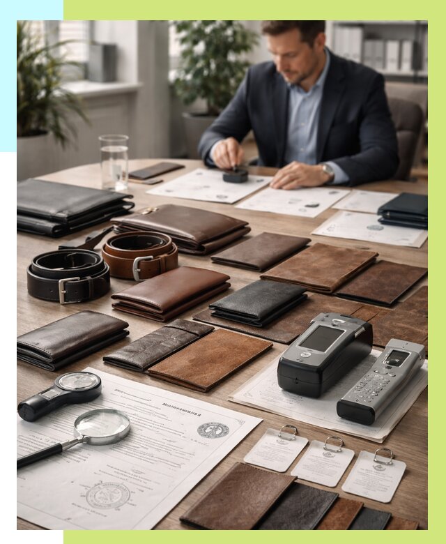 Сертификация кожаных изделий в Тихвине от 13114 р. | Алешин-Тхв