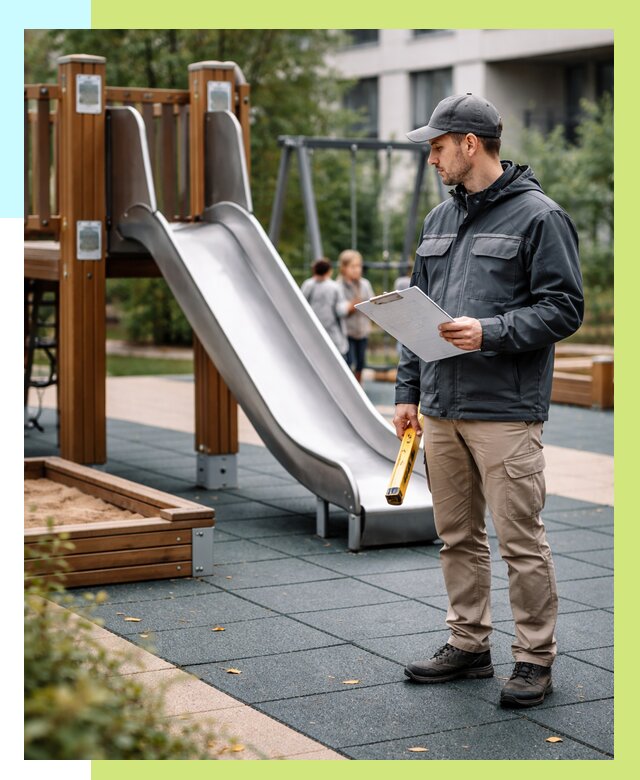 Сертификация детских площадок в Тихвине от 27320 р. | Алешин-Тхв