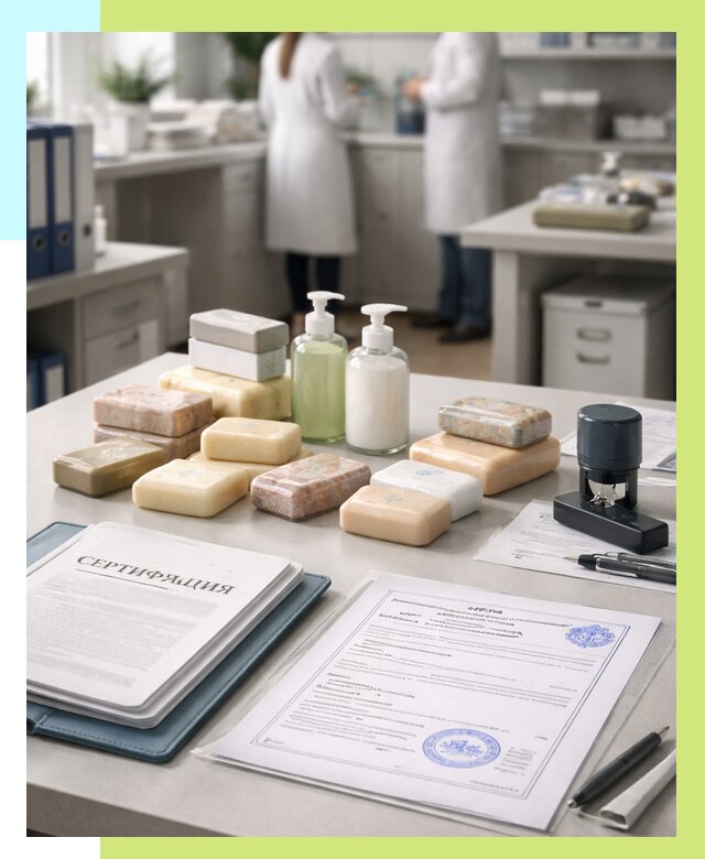 Сертификация мыла и сертификат на мыло в Тихвине от 13114 | Алешин-Тхв