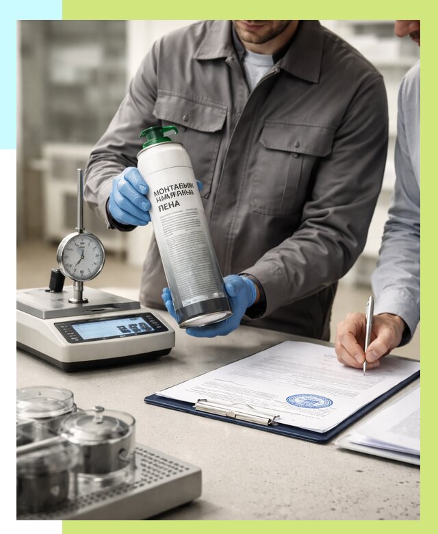 Сертификация монтажной пены в Тихвине от 16392 р. | Алешин-Тхв