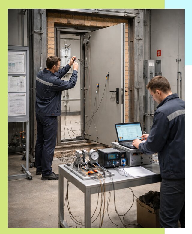 Сертификация противопожарных дверей в Тихвине по ГОСТ и ТР