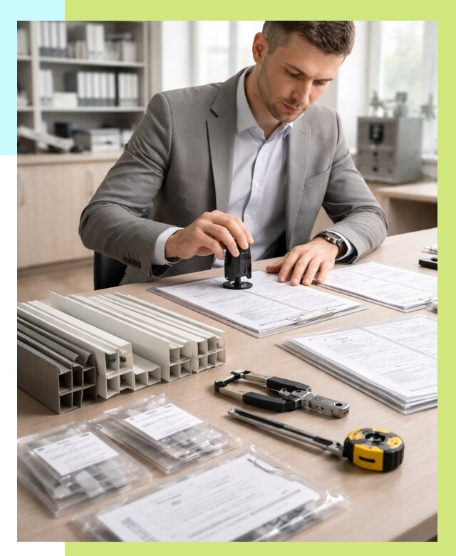 Сертификация ПВХ продукции в Тихвине от 9289 р., Алешин-Тхв