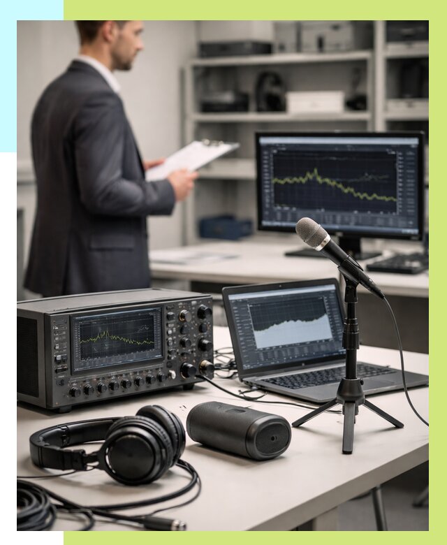 Сертификация аудиотехники в Тихвине от 16392 р., Алешин-Тхв