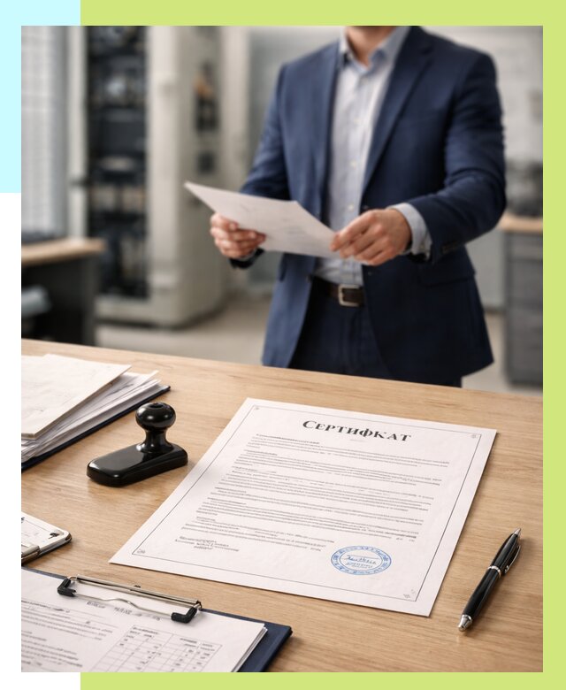 Сертификат на оборудование в Тихвине от 16392 р. | Алешин-Тхв