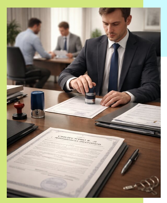 Оформление свидетельства о государственной регистрации в Тихвине