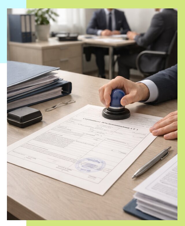 Сертификат происхождения СТ 1 в Тихвине от 4918 р. | Алешин-Тхв