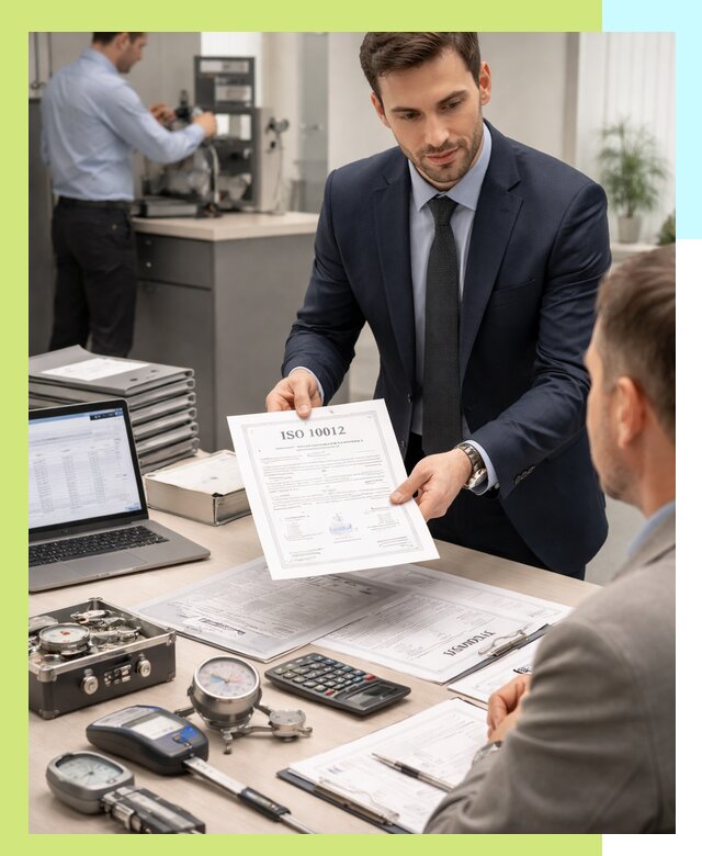 Выдача сертификата ISO 10012 по требованиям метрологии в Тихвине
